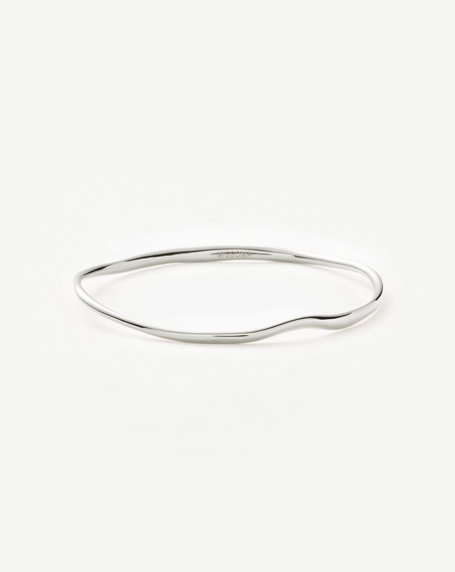 bracelet molten ripple - argent