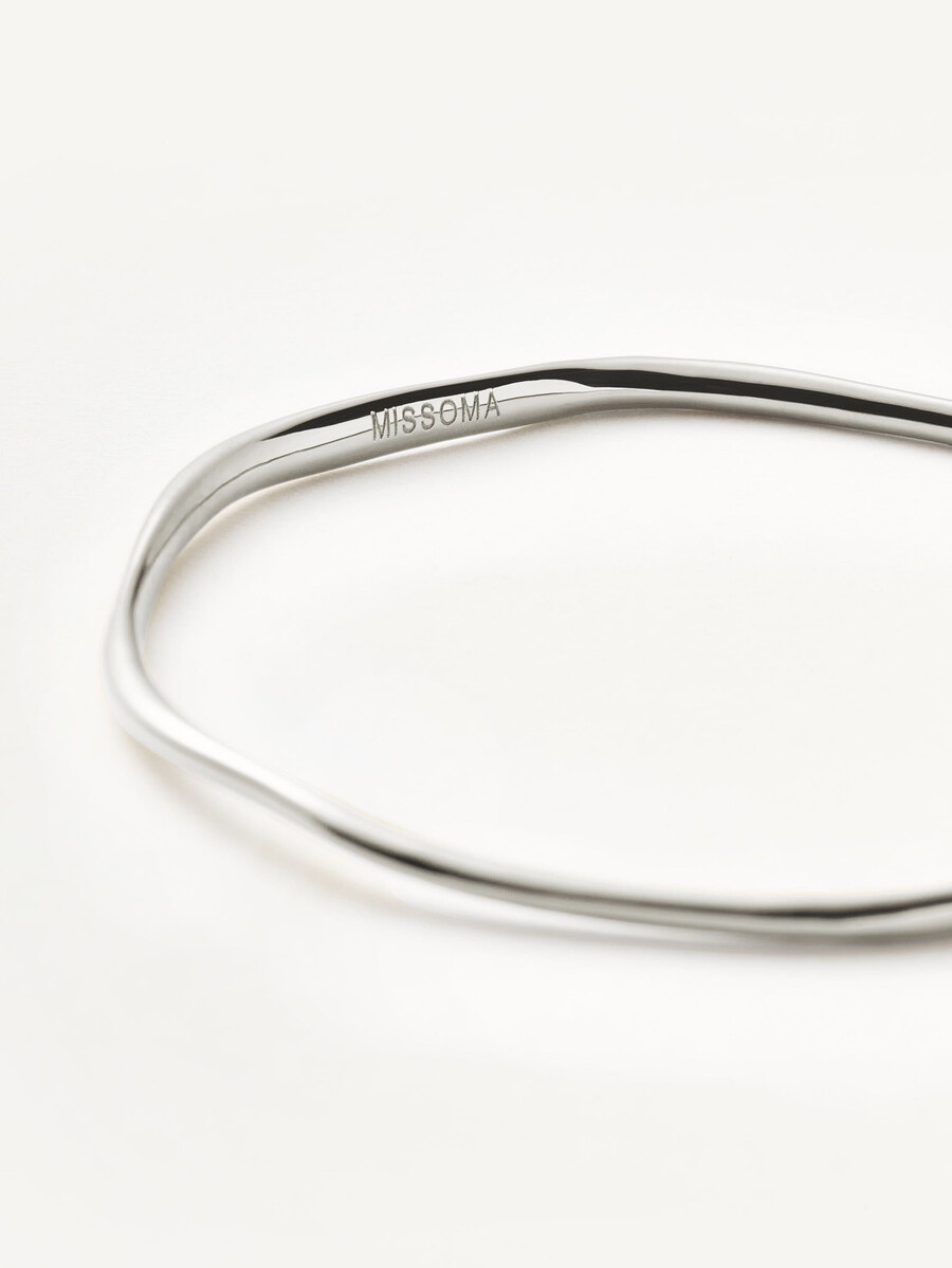 bracelet molten ripple - argent