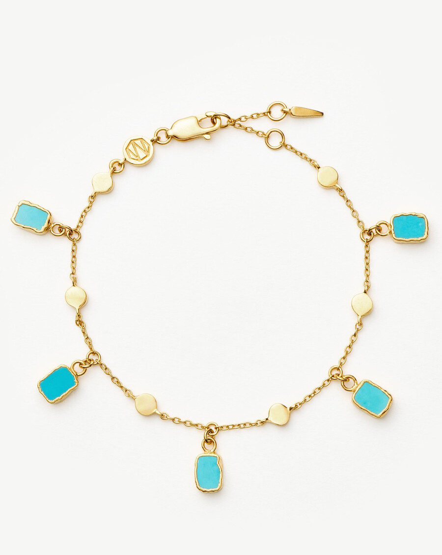 bracelet à breloques lena - orturquoise