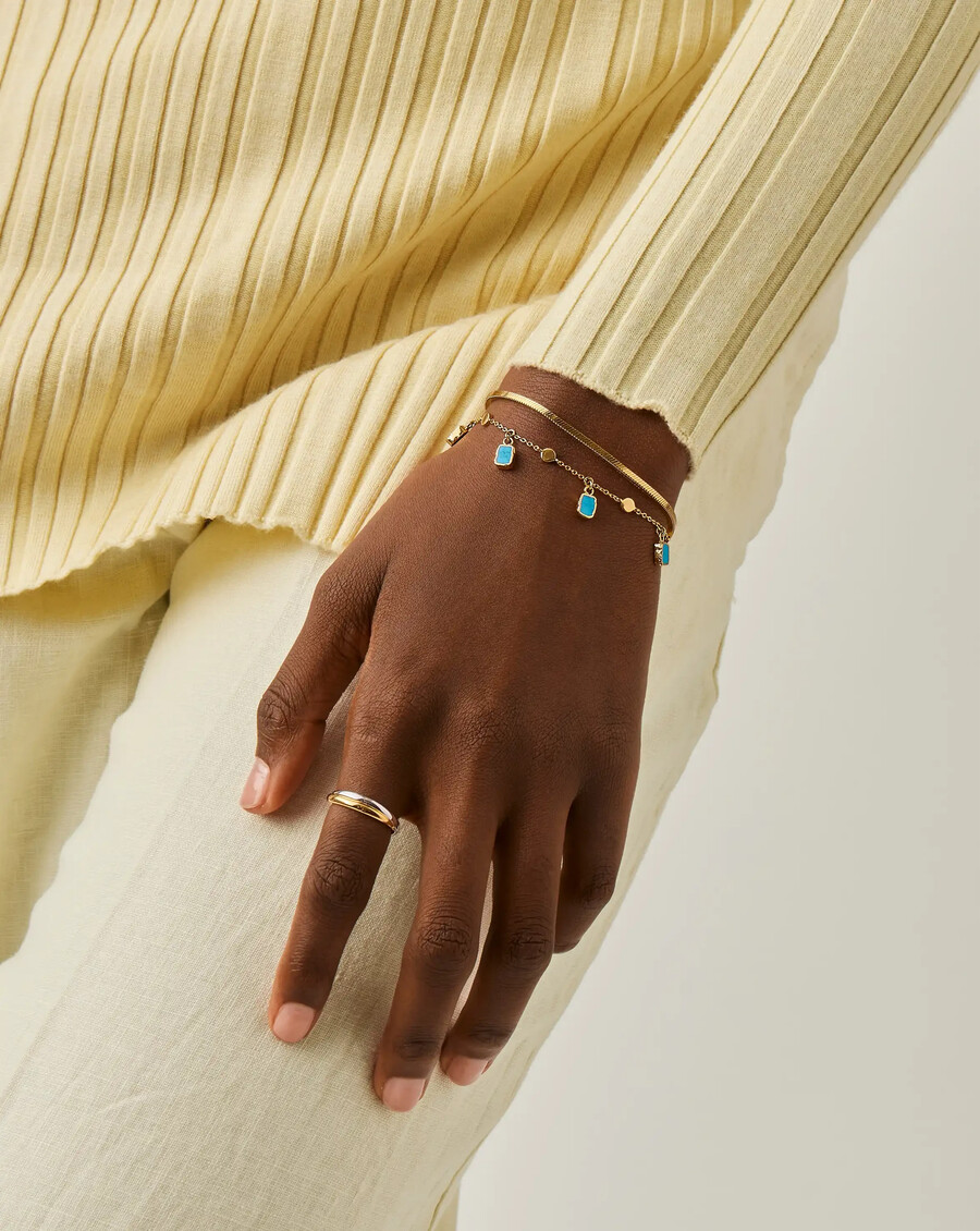 bracelet à breloques lena - orturquoise