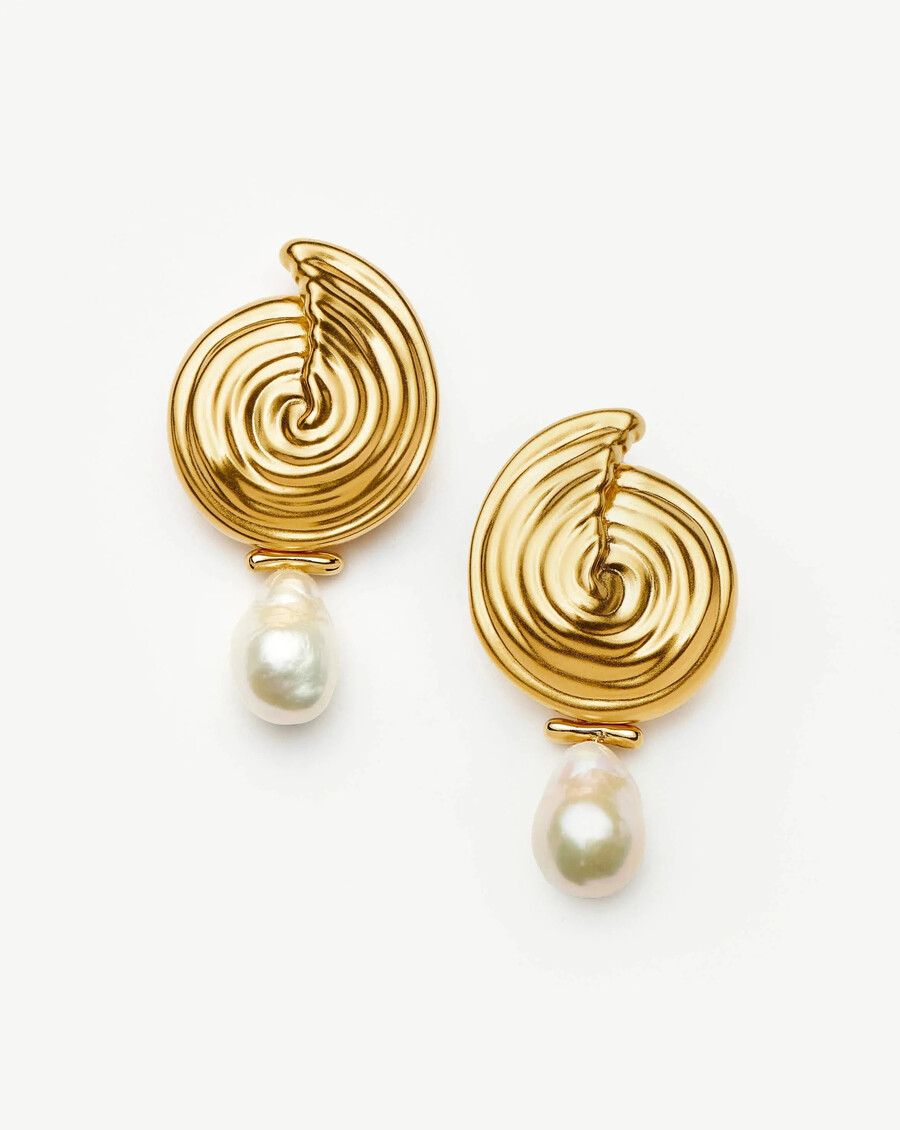 boucles doreilles pendantes en perles détachables en spirale