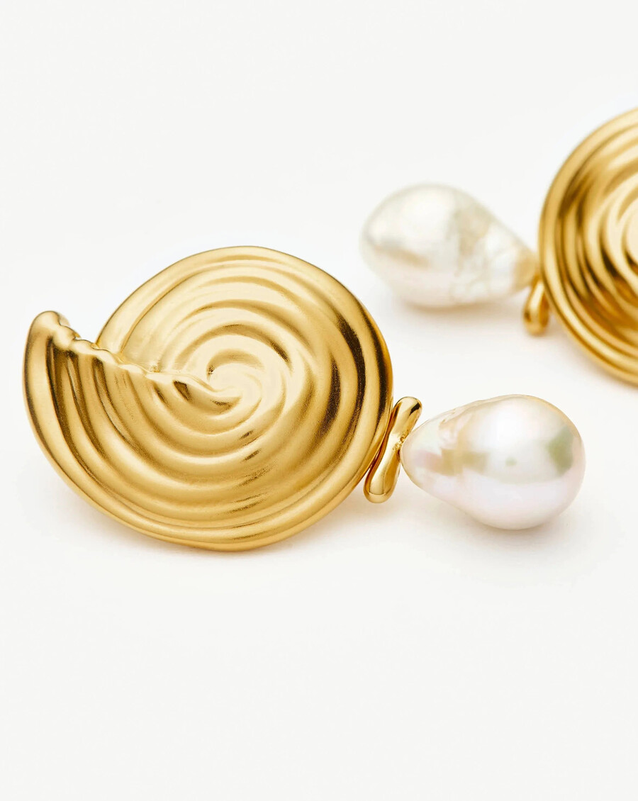 boucles doreilles pendantes en perles détachables en spirale