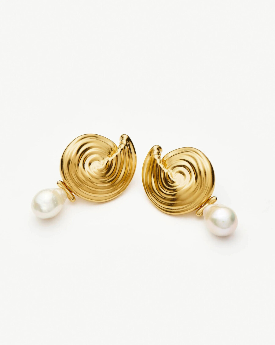boucles doreilles pendantes en perles détachables en spirale