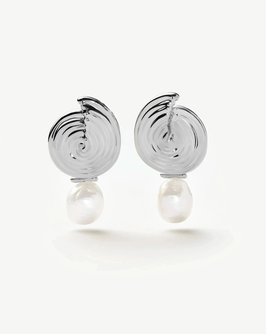 boucles doreilles pendantes en perles détachables en spirale