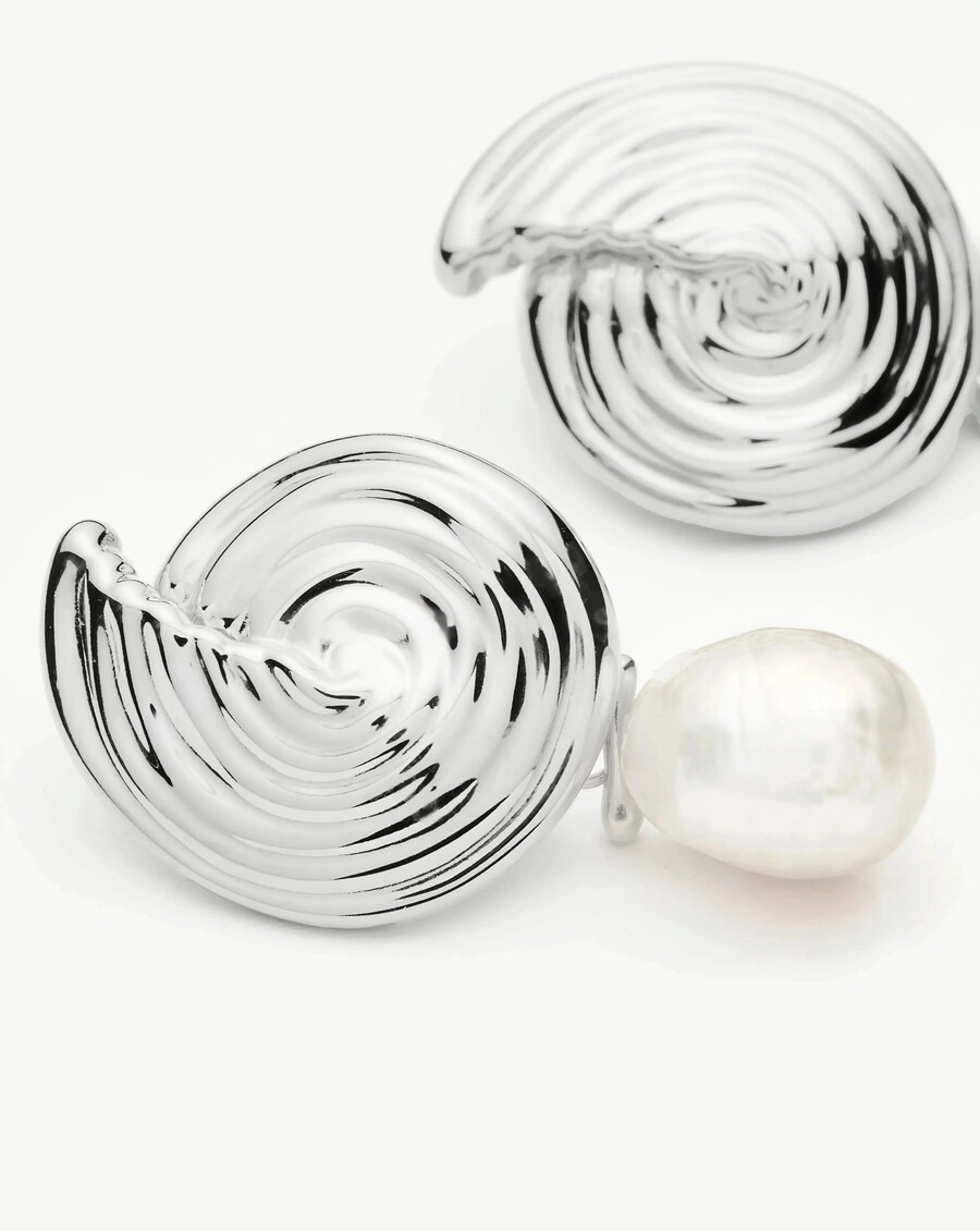 boucles doreilles pendantes en perles détachables en spirale