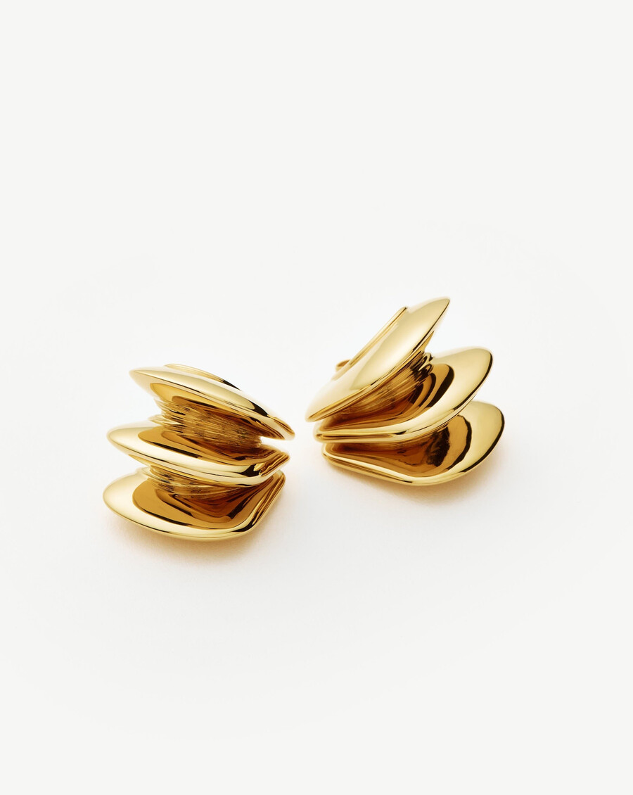 boucles doreilles créoles hera dome triple ridge