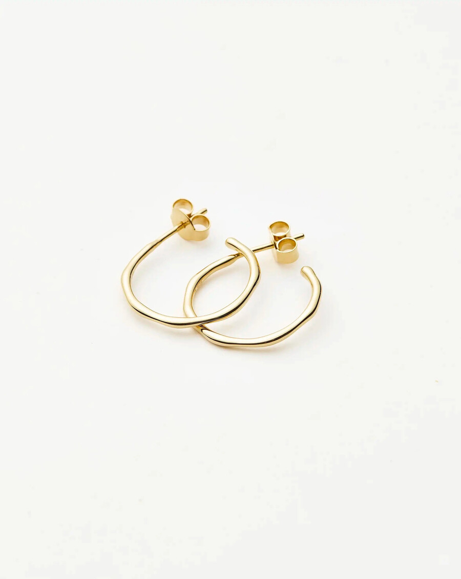 petites boucles doreilles créoles fondues