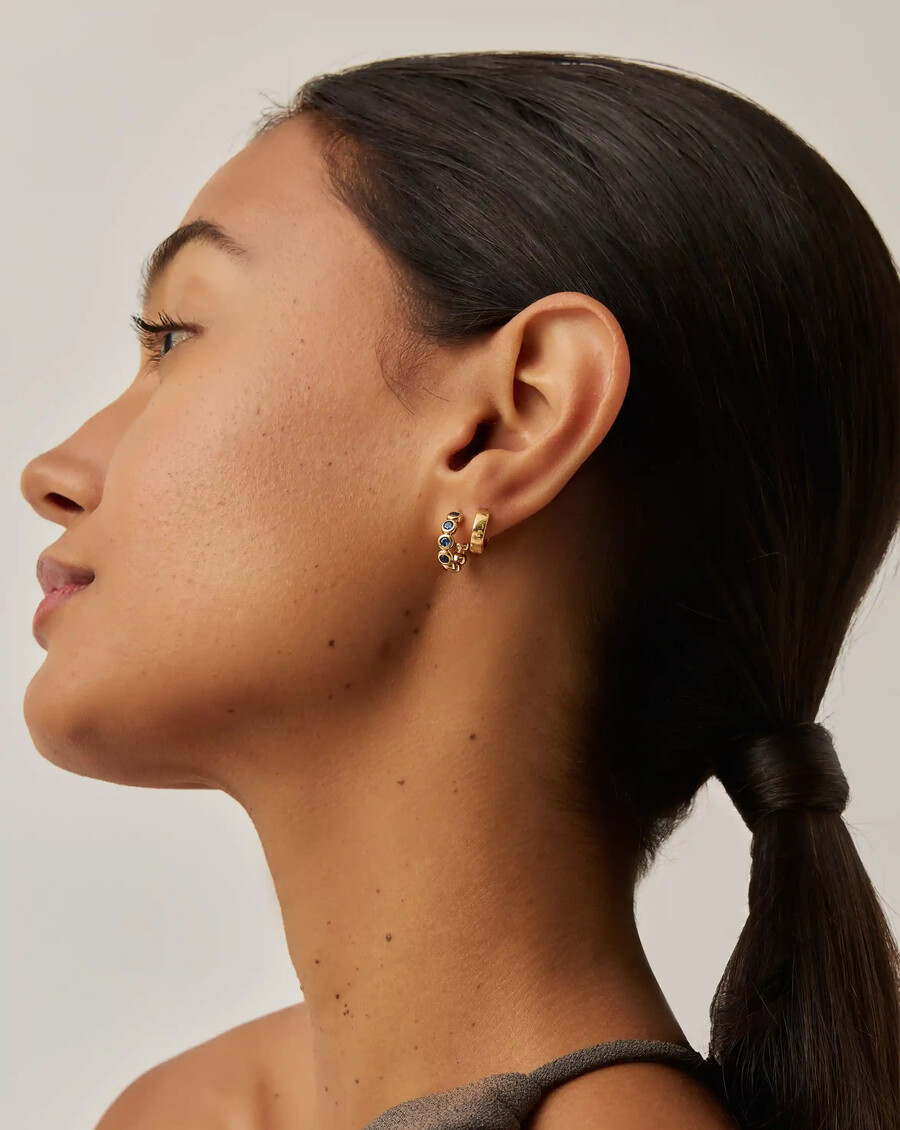 boucles doreilles créoles de tennis