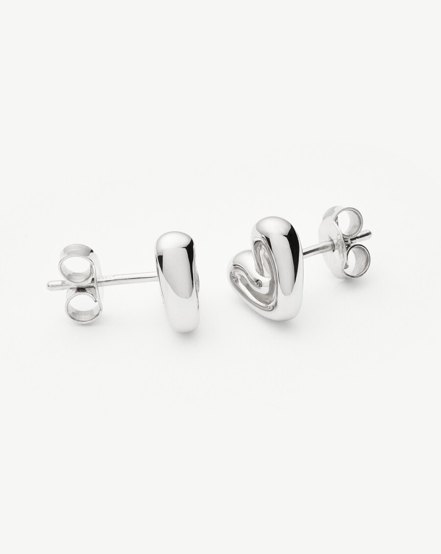 boucles doreilles puces mini cœur gonflé
