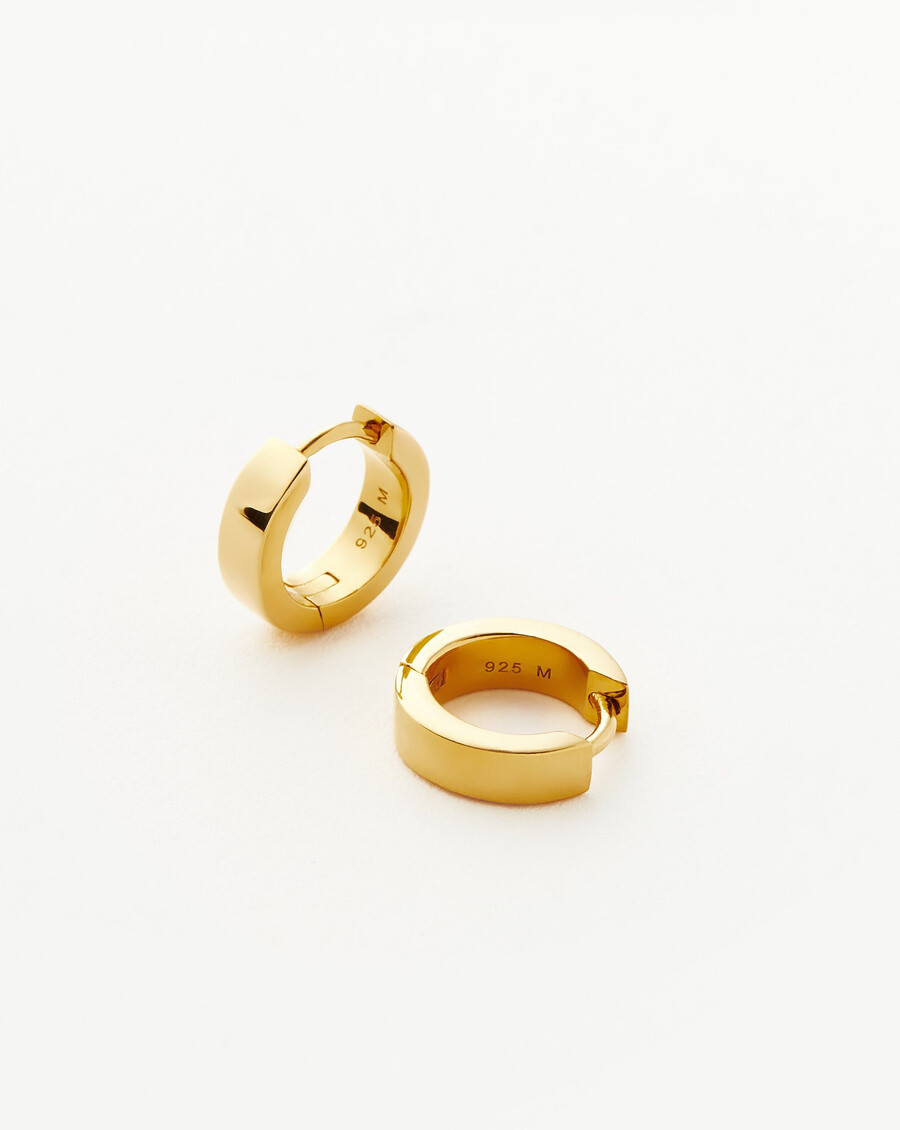 chubby tunnel huggies - vermeil en or 18 carats