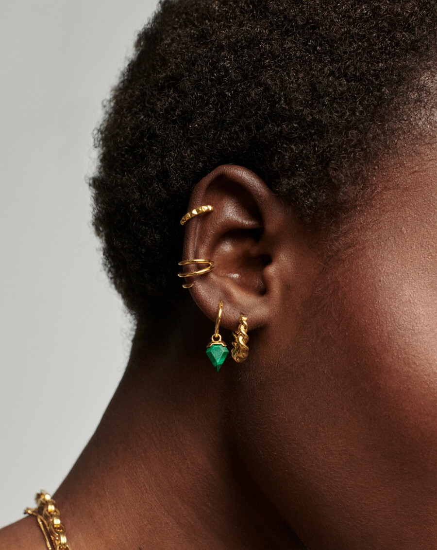 boucles doreilles créoles mini shield