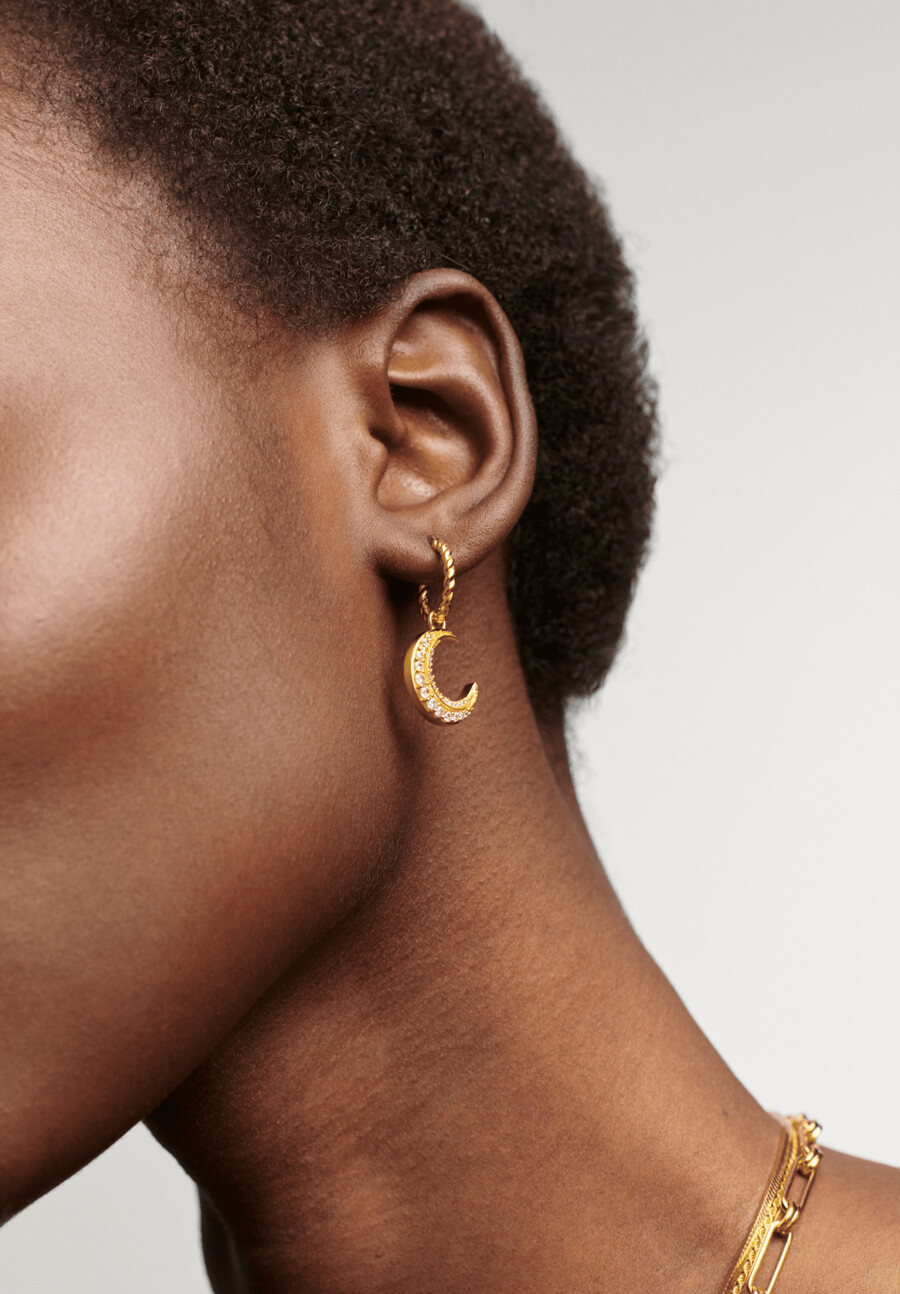 boucles doreilles créoles harris reed moonlight charm
