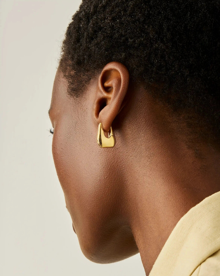 boucles doreilles créoles lucy williams arco pavé gold small