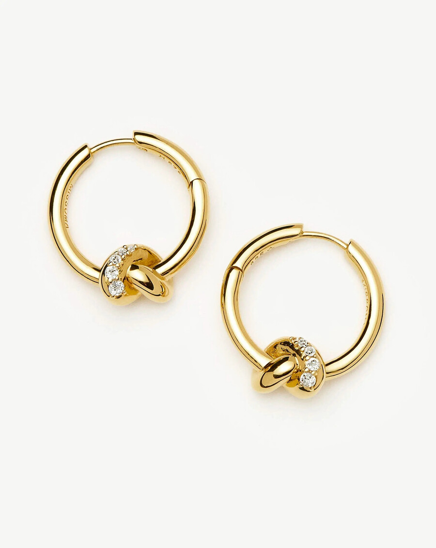 boucles doreilles créoles lucy williams pavé knot