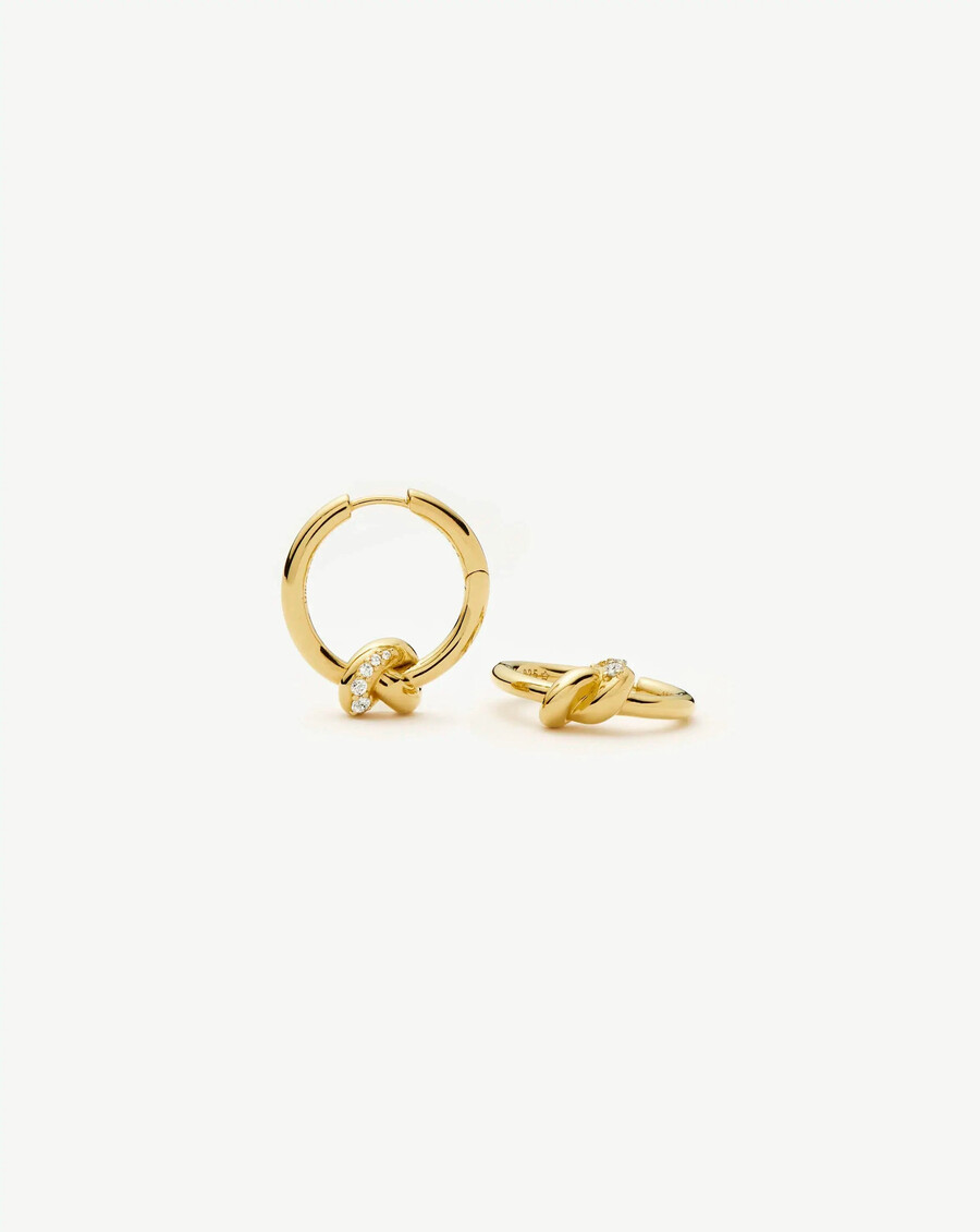 boucles doreilles créoles lucy williams pavé knot