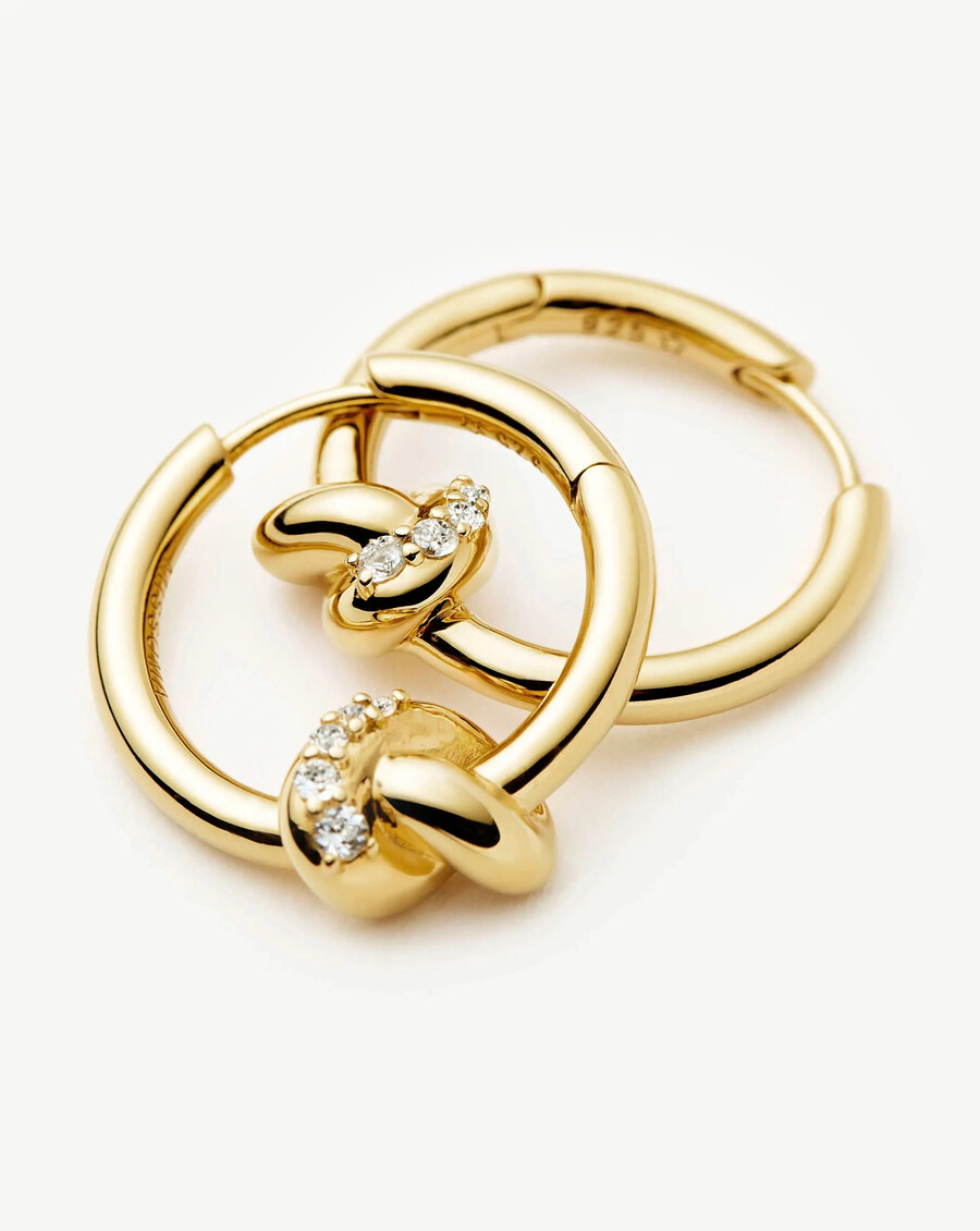 boucles doreilles créoles lucy williams pavé knot