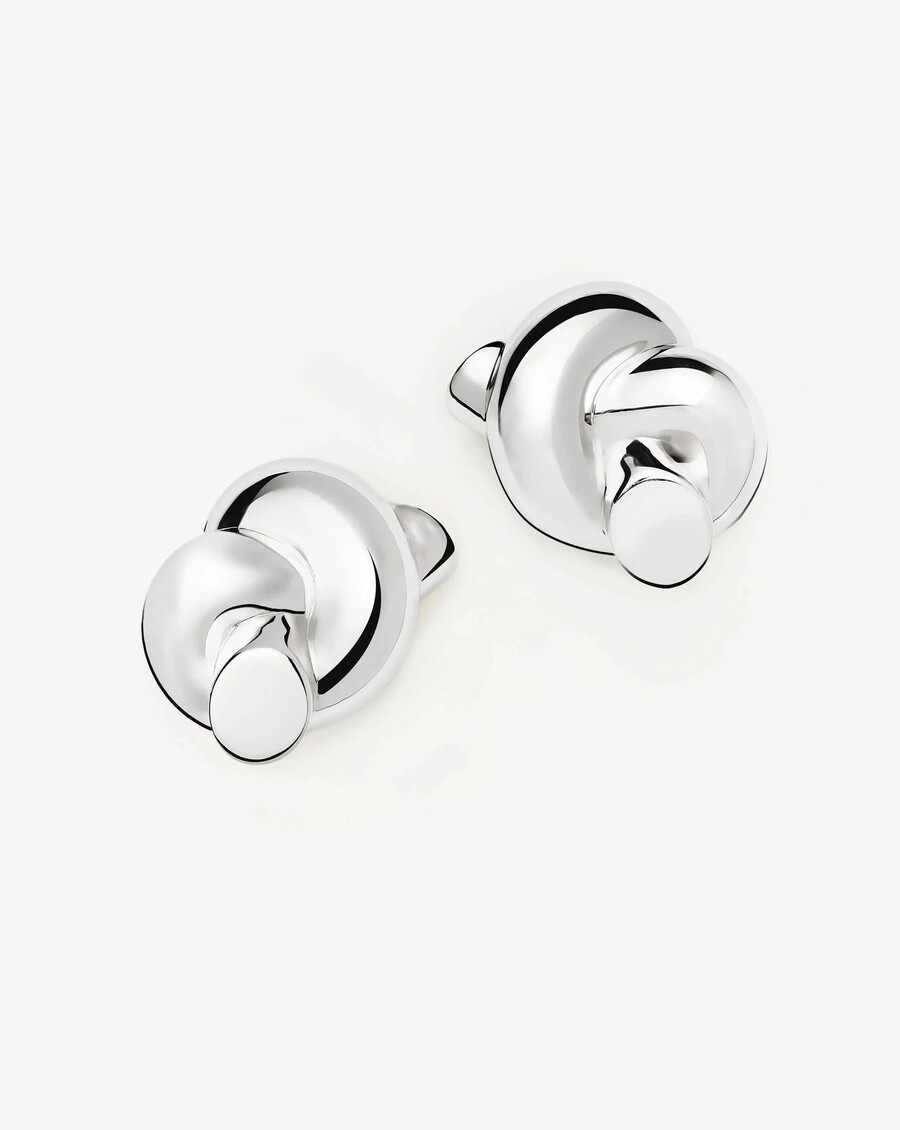 boucles doreilles lucy williams knot surdimensionnées en argent