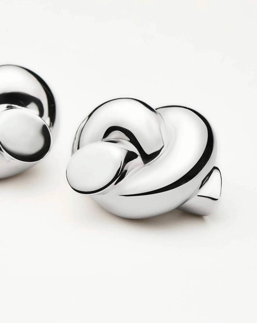 boucles doreilles lucy williams knot surdimensionnées en argent