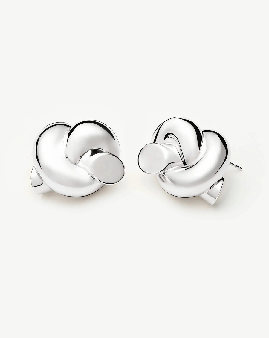boucles doreilles lucy williams knot surdimensionnées en argent