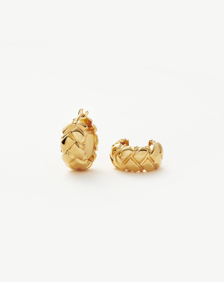 boucles doreilles créoles mini gaufrées lucy williams
