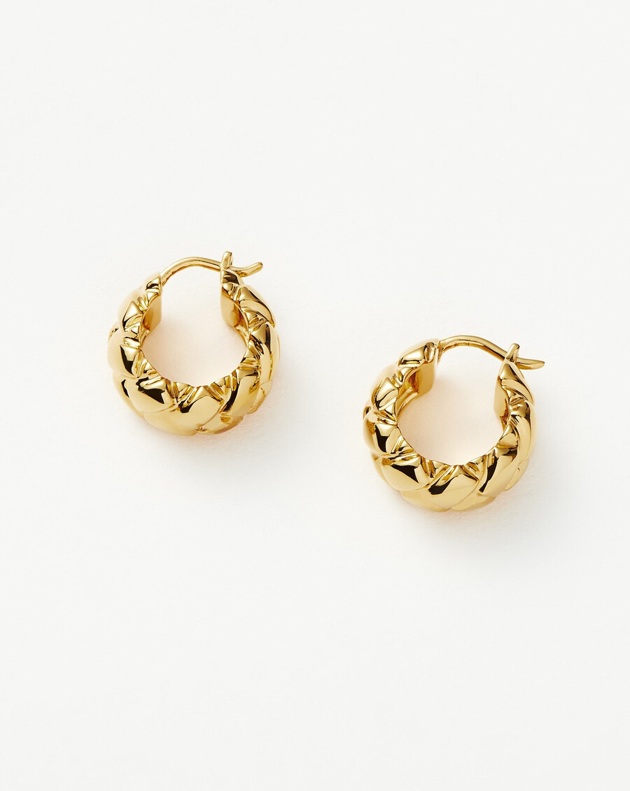 boucles doreilles créoles mini gaufrées lucy williams