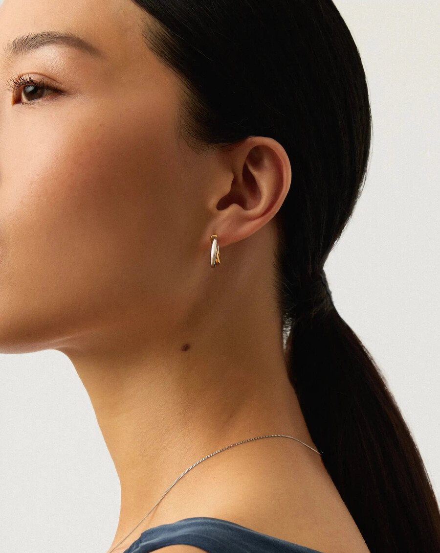 boucles doreilles créoles fines entwine de lucy williams