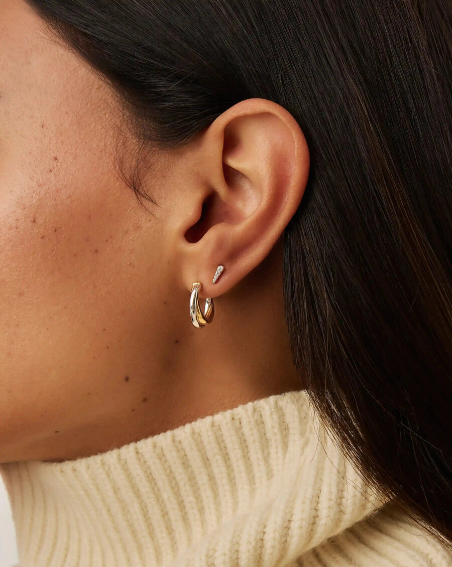 boucles doreilles créoles fines entwine de lucy williams