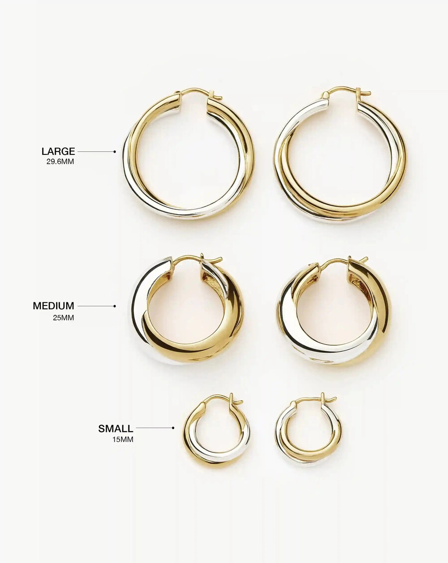 boucles doreilles créoles fines entwine de lucy williams