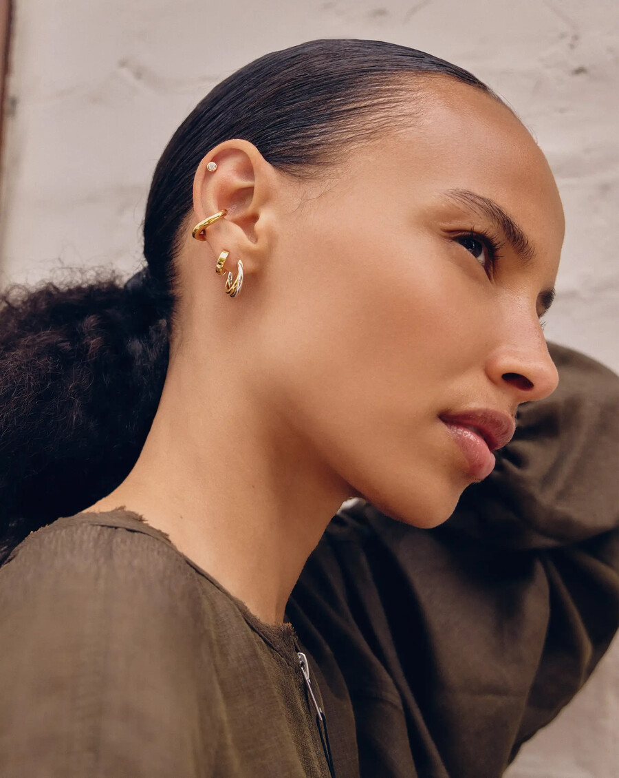 boucles doreilles créoles fines entwine de lucy williams