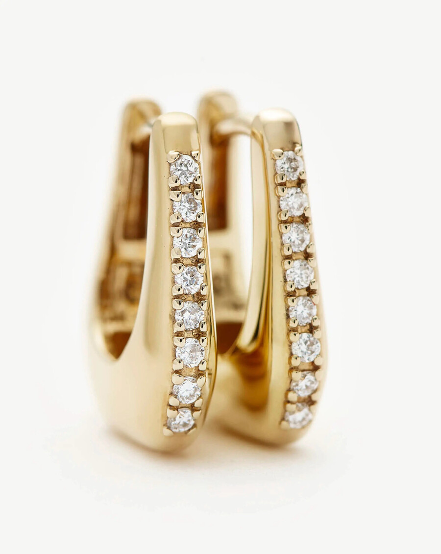 lucy williams cuggies arco en or massif 14 carats et diamants