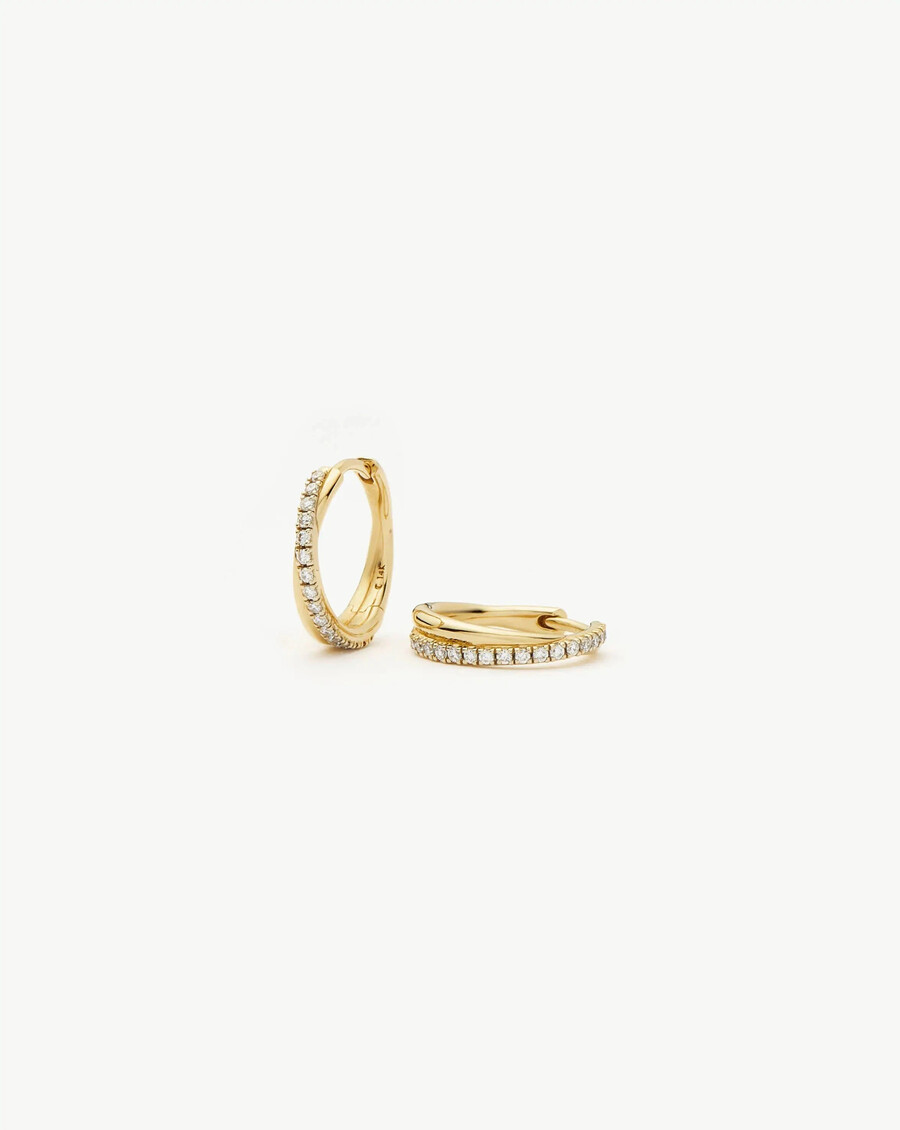 lucy williams cuggies en or massif 14 carats serties de diamants