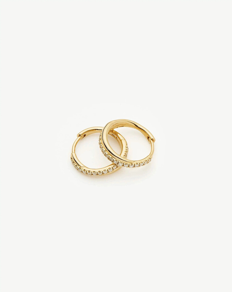 lucy williams cuggies en or massif 14 carats serties de diamants