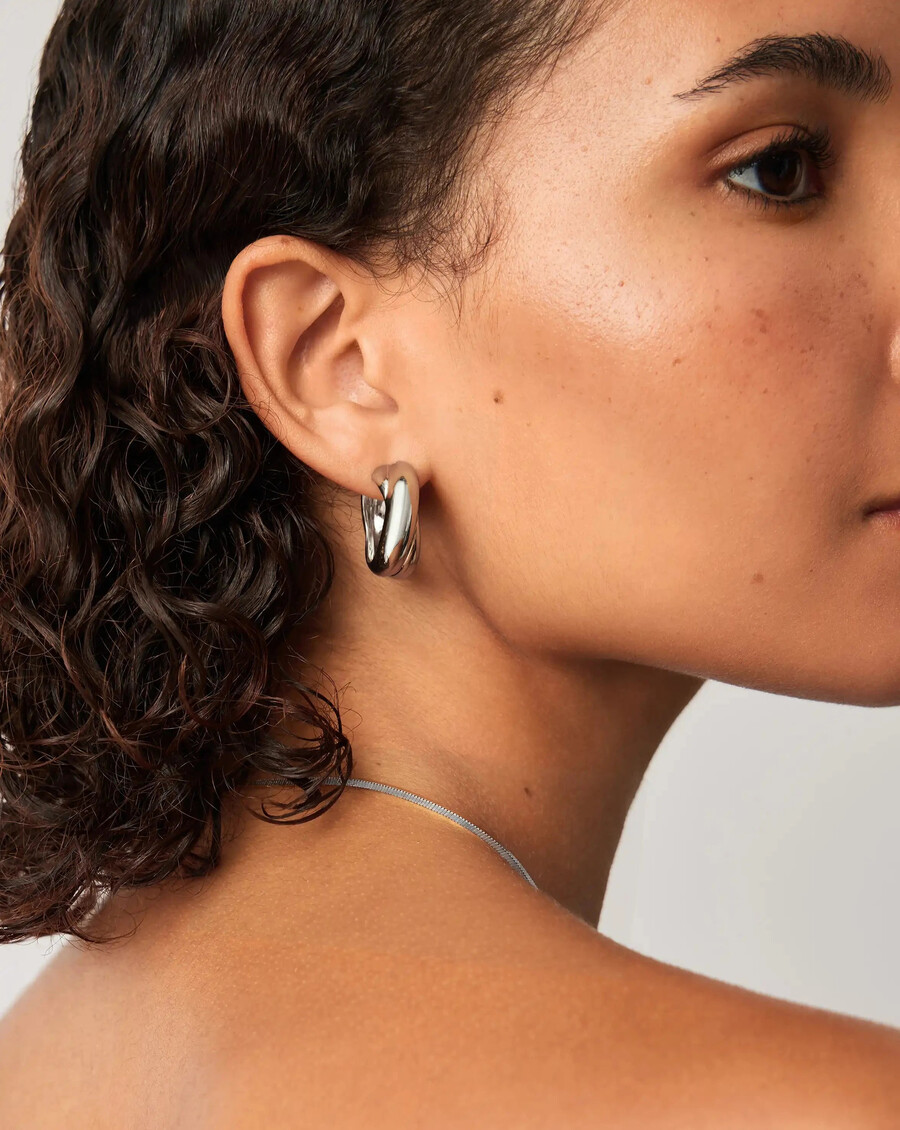boucles doreilles créoles épaisses moyennes lucy williams entwine