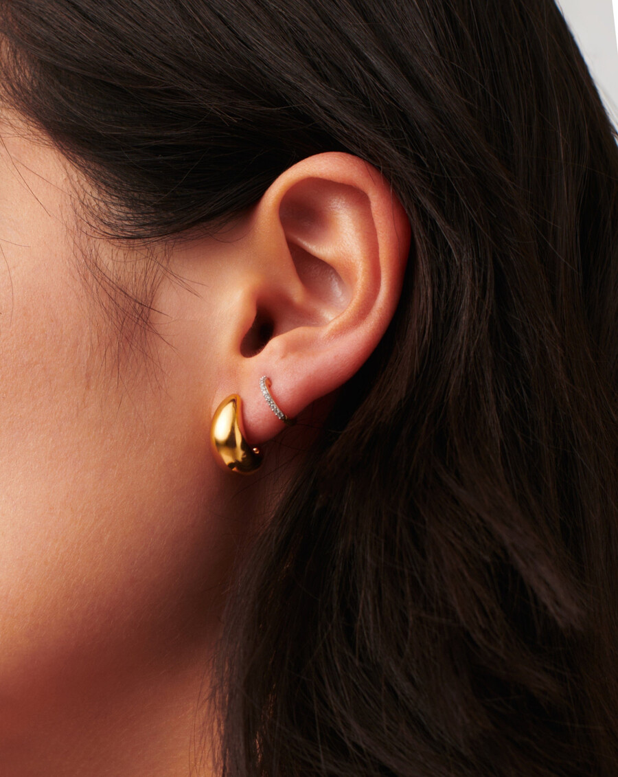 boucles doreilles créoles savi dome mini dorées