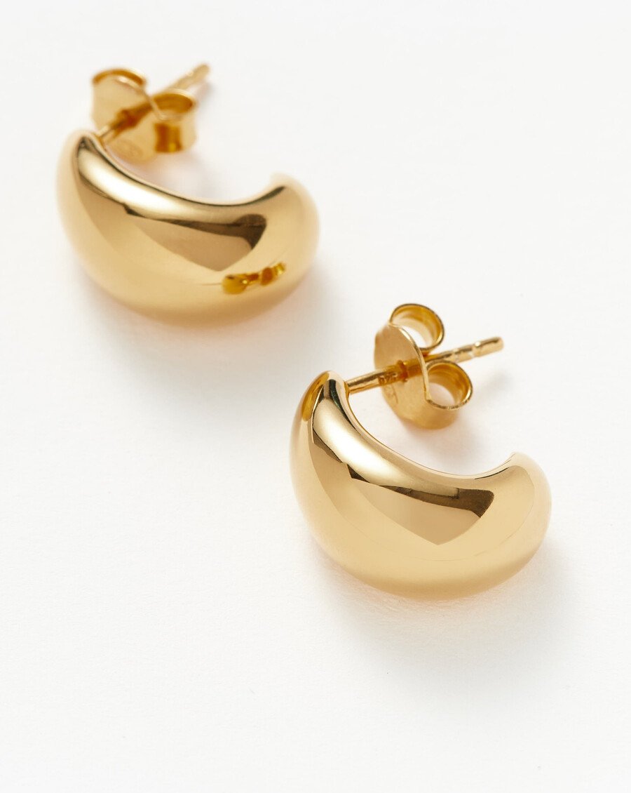 boucles doreilles créoles savi dome mini dorées