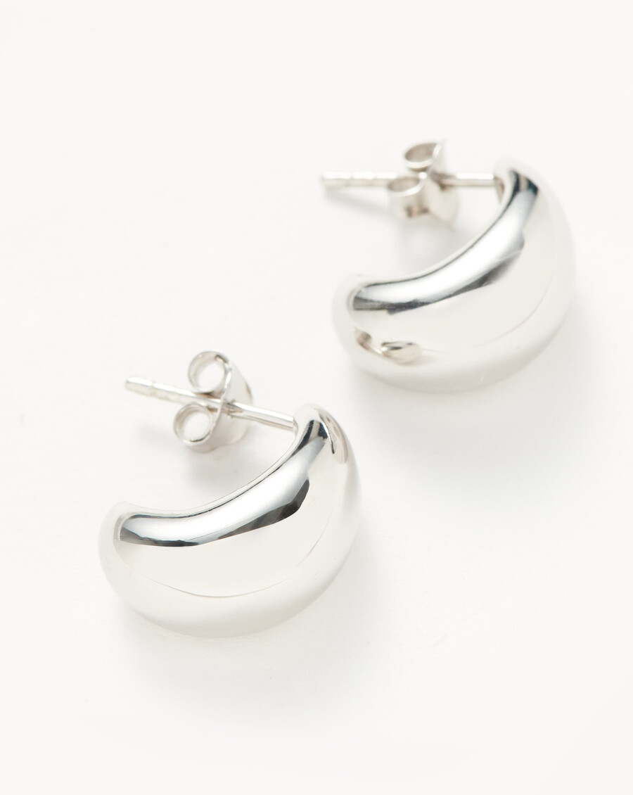 boucles doreilles créoles savi dome mini argentées