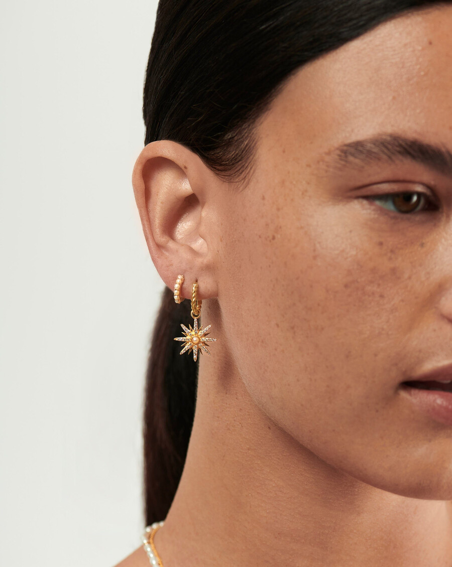 ensemble de boucles doreilles en perles de lune harris reed