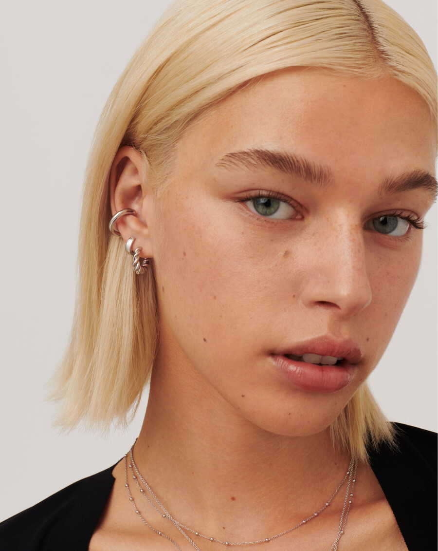 ensemble de mini boucles doreilles créoles chubby tidal