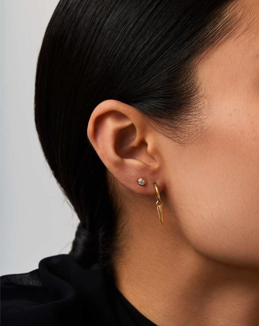 ensemble de boucles doreilles créoles et clous