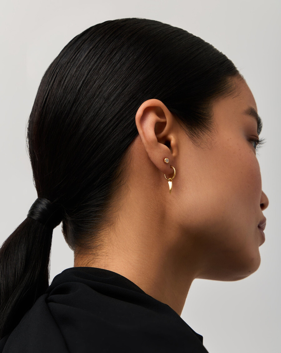 ensemble de boucles doreilles créoles et clous