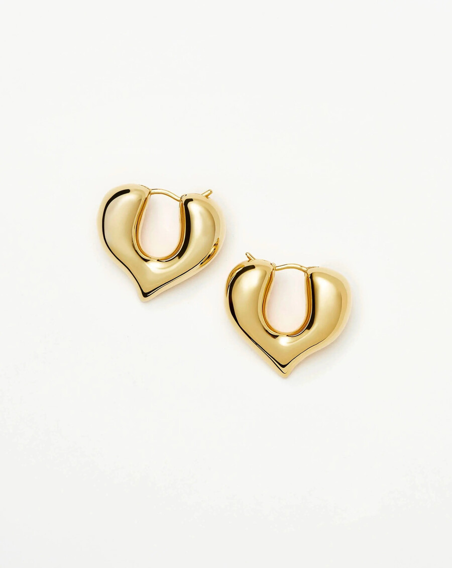 boucles doreilles créoles moyennes molten heart