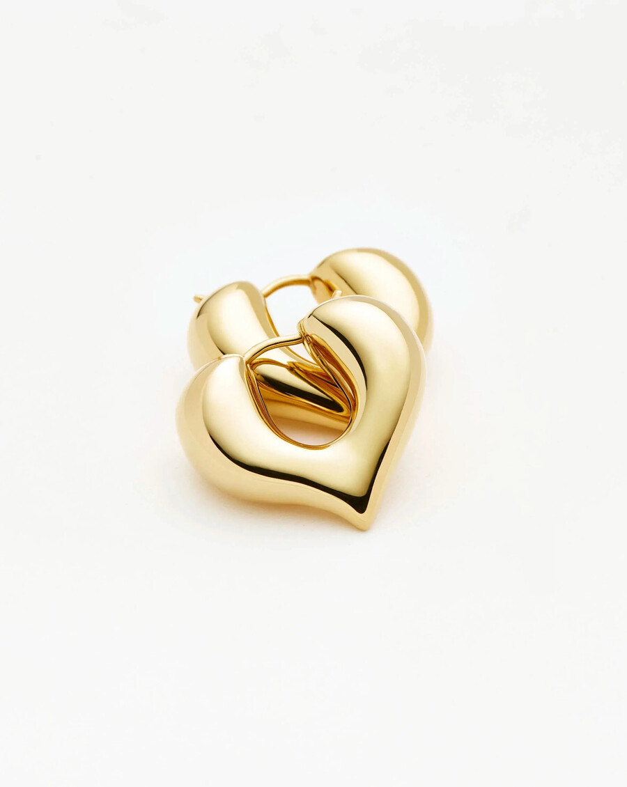 boucles doreilles créoles moyennes molten heart
