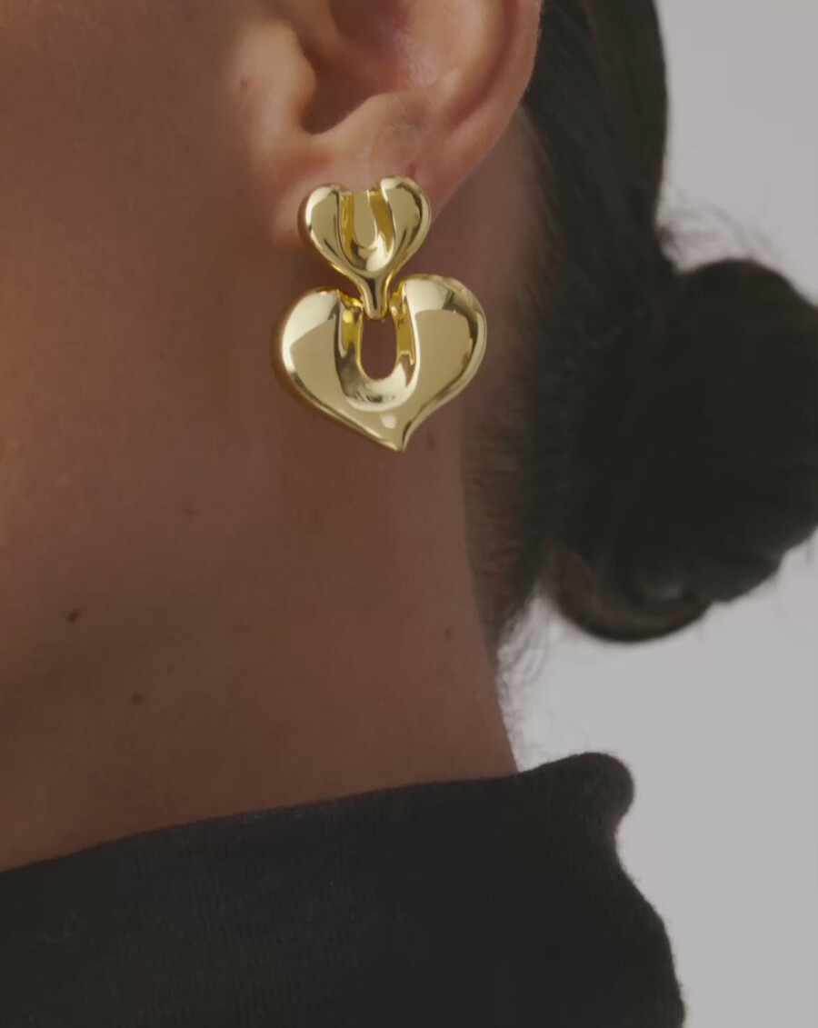 boucles doreilles molten heart