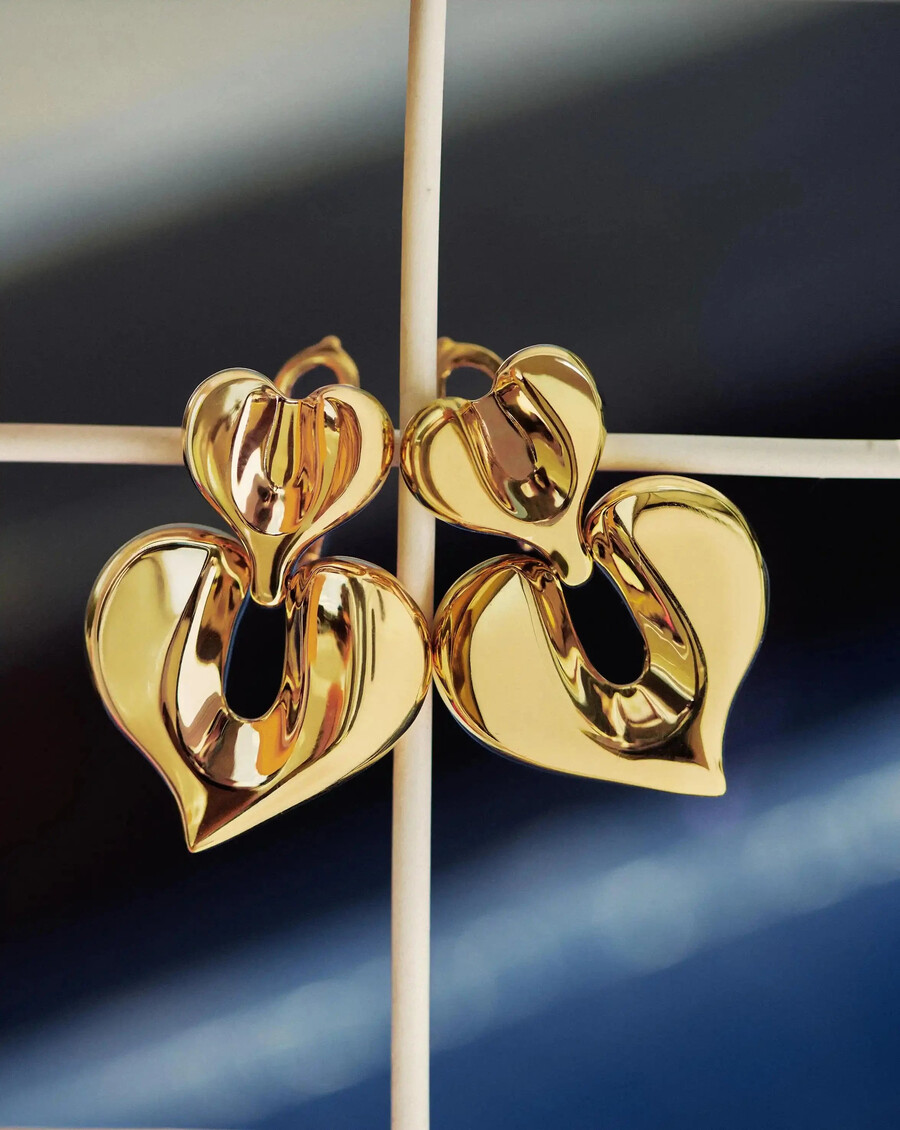 boucles doreilles molten heart