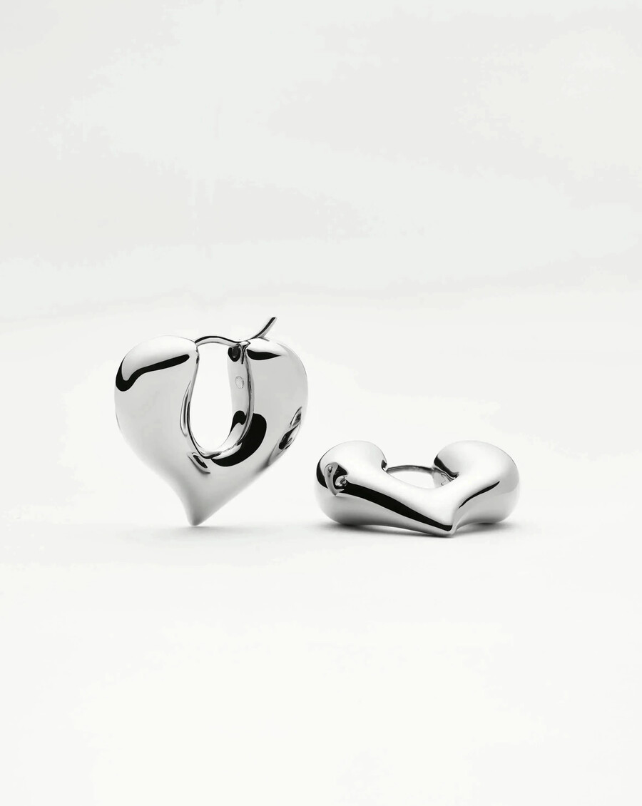 boucles doreilles créoles moyennes molten heart