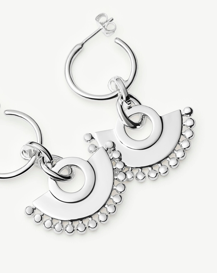 boucles doreilles créoles zenyu fan chandelier