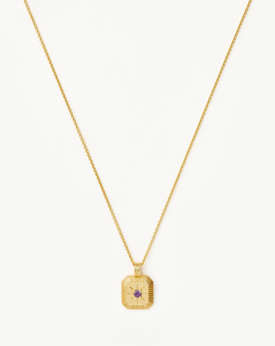 collier pendentif pierre de naissance de février