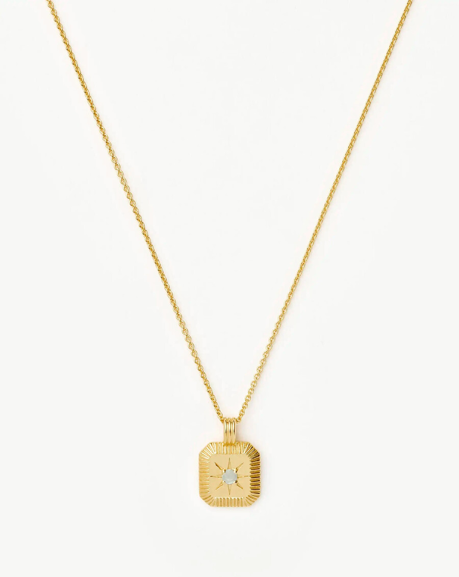 collier pendentif pierre de naissance de mars