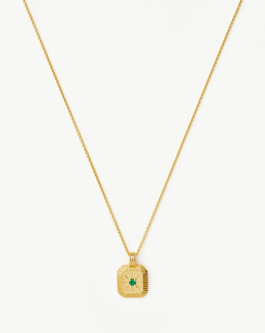 collier pendentif pierre de naissance de mai