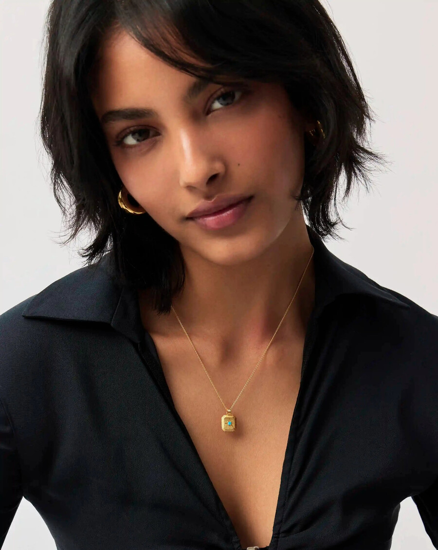 collier pendentif pierre de naissance de décembre